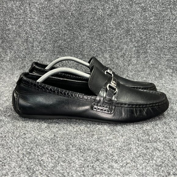 Cole Haan Somerset Horse Bit Loafers Men's 10.5 Black Leather Slip On Dress Shoe - Picture 1 of 14